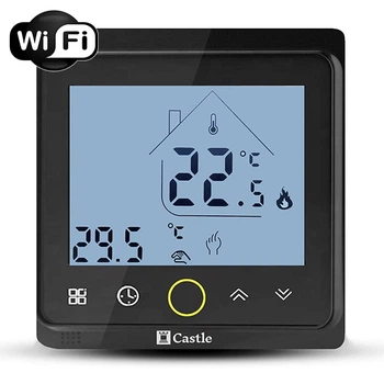 Терморегулятор для теплої підлоги Castl PWT-002 Black Wi-Fi програмований / Чорний