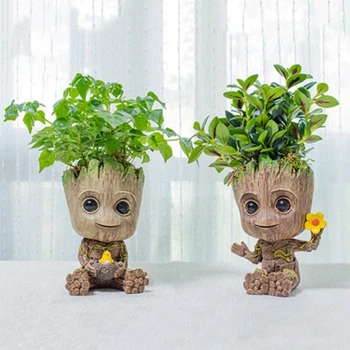 Комплект горшочков Грут Groot для цветов и канцелярии G8 +G9