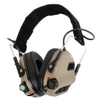 Тактичні навушники EARMOR M31H+ Койот