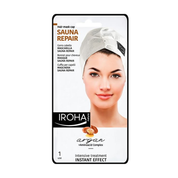 Maska do włosów Iroha Nature Sauna Repair Argan Mascarilla Cabello Instant Effect 1 Use (8436036432522)