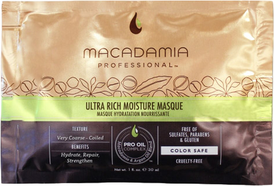 Маска для волосся Macadamia Professional Natural Oil Ultra Rich Moisture Masque Packette 30 мл (815857010979)