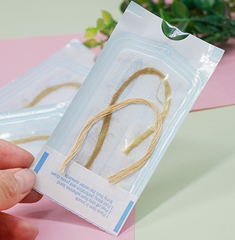 Колагенові золоті нитки Self seal Gold з вітамінами C і Е для підтягування овалу обличчя 12 шт