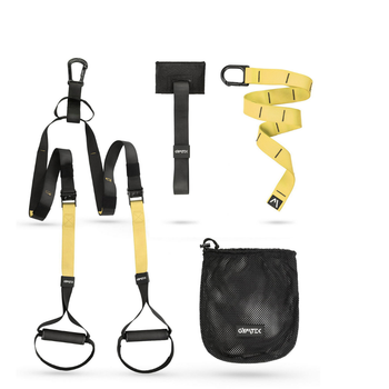 Тренувальні петлі TRX Gymtek Pro жовті для кросфіту розвитку координації