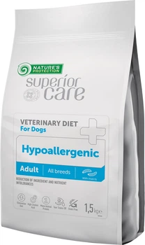 Ветеринарный диетический гипоаллергенный корм Nature's Protection для собак Veterinary Diet Hypoallergenic Insect Adult All Breed Dogs с белком насекомых 1.5 кг (NPSCVET47578)