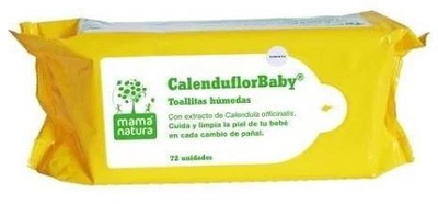 Chusteczki nawilżane dla niemowląt Mama natura Calenduflorbaby Wet Wipes 72 szt (8431078050048)