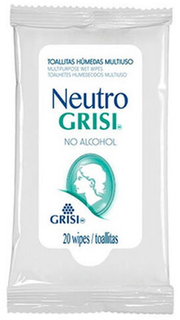 Chusteczki dezynfekujące Grisi Neutral Disinfectant Wipes 20 szt (7501022140031)