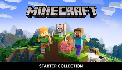 Игра Minecraft Starter Collection для Xbox One/Series (Ключ активации)