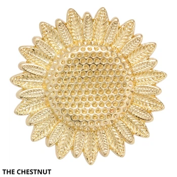 Мебельная ручка для шкафа, комода, ретро, декоративная, подсолнух, The Chestnut