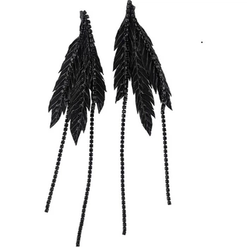 Серьги Черная Птица SETA Decor 23-572BLK