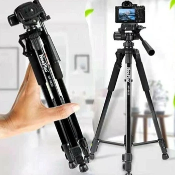Профессиональный штатив трипод для камеры смартфона видеокамеры NeePho Tripod NP-8820 Pro 150 см Black/Черный