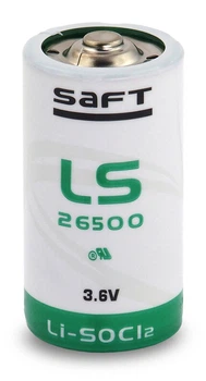 Літієва Батарейка SAFT LS26500 STD, "C", 3.6 V, LiSOCl2
