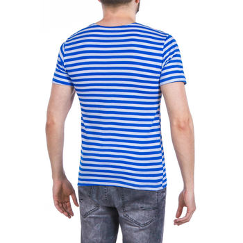 Тельняшка-футболка вязаная (голубая полоса, десантная) 64