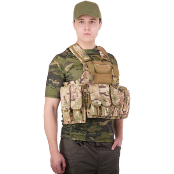 Разгрузочный жилет универсальный на 6 карманов Military Rangers ZK-5517 Цвет: Камуфляж Multicam