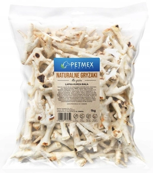 Ласощі для собак Petmex Company курячі лапки білі 1 кг (5902808164456)