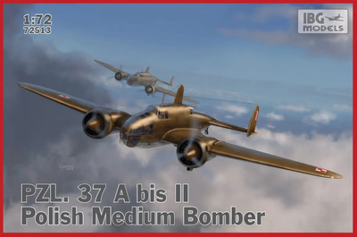 Пластикова модель IBG літак 37A Bis II Los Polish Medium Bomber (5907747901629)