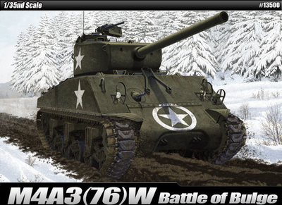 Пластикова модель Academy Hobby Models M4A3(76)W US Army Battle of Bulge (8809258925293)