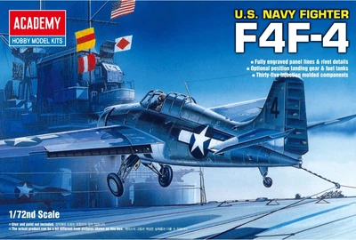 Збірна модель U.S. NAVY FIGHTER F4F-4 масштаб 1:72 Academy (12451)