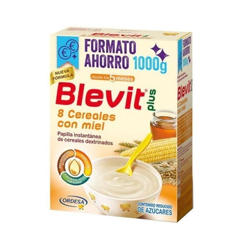 Kaszka wieloziarnista dla dzieci Ordesa Blevit 8 Cereals Snack With Honey Instant 200 g (8426594089948)