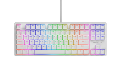 Клавіатура Hator Rockfall 2 Mecha TKL Orange White (HTK-721)