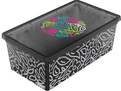 Коробка з кришкою Qutu LIGHT BOX с/к FLOURESENT GREY 5 л