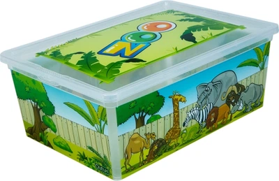 Коробка Qutu LIGHT BOX с/к ZOO 10 л