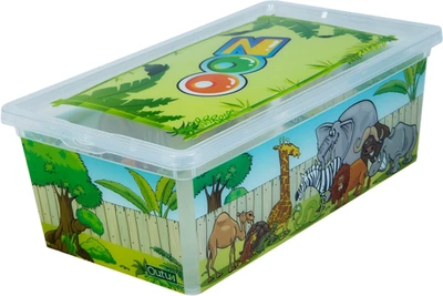 Коробка з кришкою Qutu LIGHT BOX с/к ZOO 5 л
