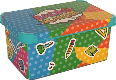 Коробка з кришкою Qutu STYLE BOX BACK TO SCHOOL 5 л