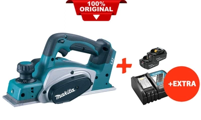 Аккумуляторный рубанок Makita DKP180Z+2 акк.18V 5 Ah+быстрозарядное ЗУ (DKP180RT2)
