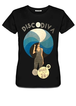 Женская черная футболка Monte Cervino L/XL NB00005