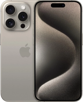Smartfon Apple iPhone 15 Pro 128GB Natural Titanium (MTUX3)