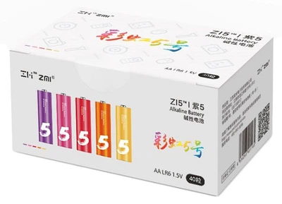 Батарейки ZMI Rainbow Zi5 AA LR06 40шт