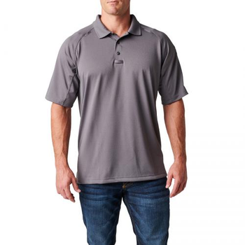 Футболка поло тактична з коротким рукавом 5.11 Tactical Performance Polo - Short Sleeve, Synthetic Knit Storm XL