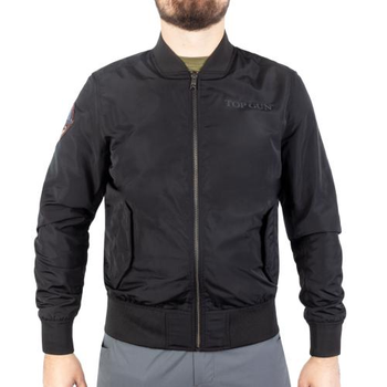 Куртка льотна демісезонна Sturm Mil-Tec Flight Jacket Top Gun Base Black S