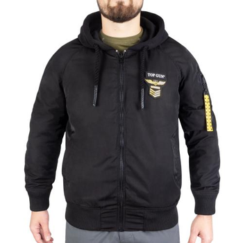 Куртка демісезонна Sturm Mil-Tec Flight Jacket Top Gun The Flying Legend Black L