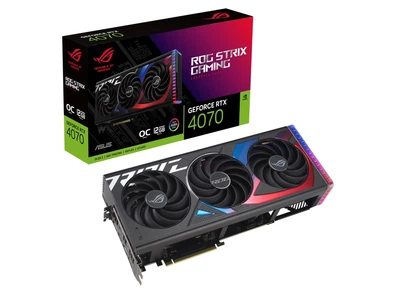 Відеокарта GF RTX 4070 12GB GDDR6X ROG Strix Gaming OC Asus (ROG-STRIX-RTX4070-O12G-GAMING)