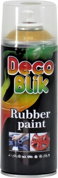 Краска аэрозольная эффект жидкой резины (Deco Blik) Золотая 450мл.