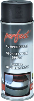 Краска аэрозольная (Perfect) Bumper Spray Черный мат к пластику 400мл.