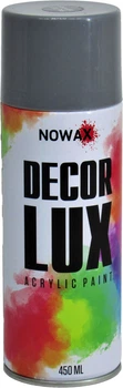 Краска аэрозольная (Nowax) Decor Lux Темно-серый 450мл. (RAL 7031) (NX48019/NX65019)