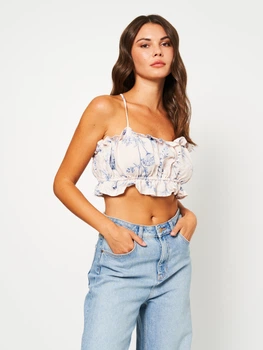 Топ жіночий H&M 1003481 L Бежевий (7000000000116)