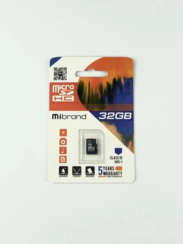 Карта пам'яті Mibrand microSDHC 32GB Class 10 UHS-I (U3) (MICDHU3/32GB)