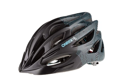 Шлем ONRIDE Mount матовый черный из синим L (58-61 см)