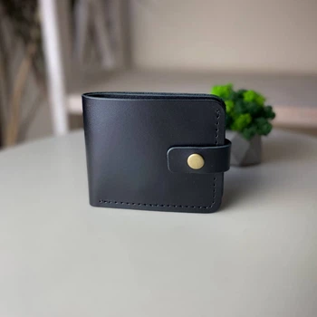 Чоловічий чорний гаманець для карт купюр Classic 2.0 black capri