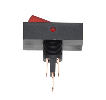 Тумблер с подсветкой 2 положения 3 контакта 20*34 мм 12V, арт.кн488
