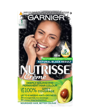 Фарба для волосся Garnier Nutrisse Crème Nourishing Color 1 Black 60 мл (3600541375673)