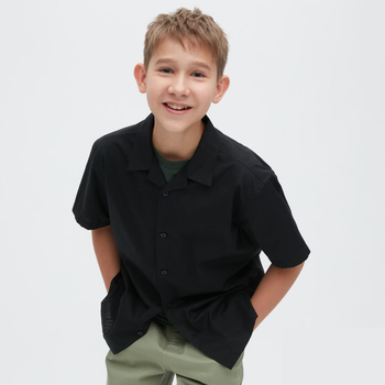 Сорочка Uniqlo KIDS розмір 5-6 років чорна (458344)