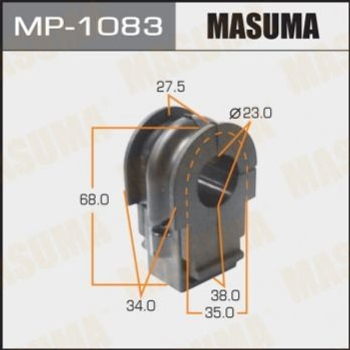 Втулки стабілізатора MASUMA MP1083 Nissan Juke, Qashqai, X-Trail 54613JG03B, 54613JD03A, 54613JD03B