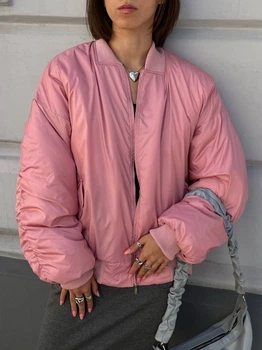 Женский зимний бомбер розовый L-XL ZF Inspire 1650 – Брендовая