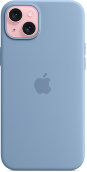 Etui Apple MagSafe Silicone Case do Apple iPhone 15 Plus Winter Blue (MT193)