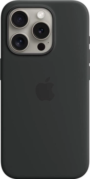 Панель Apple MagSafe Silicone Case для Apple iPhone 15 Pro Black (MT1A3)