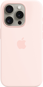 Etui Apple MagSafe Silicone Case do Apple iPhone 15 Pro Light Pink (MT1F3)